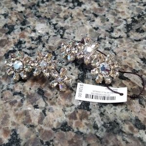 Faux double piercing earrings
